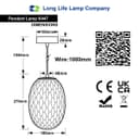 Modern Brass Ceiling Pendant Light Frosted White Textured Glass Lamp Shade K447