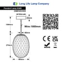 Modern Brass Ceiling Pendant Light Orange Textured Glass Lamp Shade K448