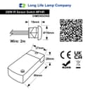 Outside Of Cabinet Hand Movement 250W IR Sensor Switch Max 70w for LEDs MFHIR