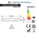 7w LED Bathroom Mirror Wall Light Cool White 6500k IP44 ML03