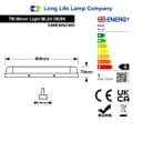 7w LED Bathroom Mirror Wall Light Warm White 3000k IP44 ML04