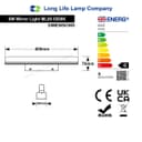 9w LED Bathroom Mirror Wall Light Cool White 6500k IP20 ML06