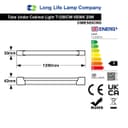 20W LED Slim Batten Under Cabinet Tube Light Cool White 4 Feet T1200CW