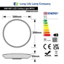24W LED WiFi Ceiling Light with RGB App Control and Remote Smart Colour Changing WF03