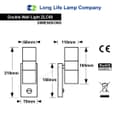 Double Outdoor Wall with PIR Movement Sensor Stainless Steel ZLC08DSEN 