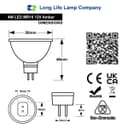 4W MR16 LED Amber Low Voltage Spot Light Bulb 12V