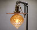 4w LED Extravagant Dome Vintage Light Bulb B22 Swirling Smoked Glass G125