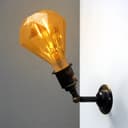 Elegant Vintage LED 2w Filament Light Bulb Diamond Shape Smoked Glass E27