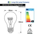 40w GLS Quad Loop Filament Vintage Cage Edison Screw E27 Screw Bulb