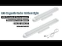 LED Magnetic USB Rechargeable Under Cabinet Night Lights with Touch Sensor Cool White RNL02