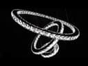 Modern Round Chandelier LED Ring Pendant Ceiling Light Cool White M0172