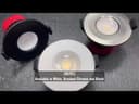 8W Fire Rated Downlights Dimmable Black