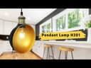 Industrial Vintage Brass Half Scone Pendant Light H3017