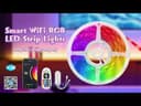5M Smart WiFi RGB LED Strip Lights Plug and Play Kit Dimmable with IR Remote App Controlled