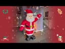 Outdoor Santa Claus Self Inflating with Plug 6ft Father Christmas LED Illuminated
