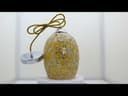 Vintage Ceiling Crackle Yellow Mosaic Glass Pendant Light K418