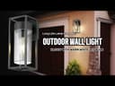 4w Outdoor Modern Rectangular Wall Lantern With Clear Diffuser ZLC079K