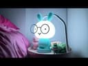 Blue Bunny LED Childrens Table Lamp RGB Colour Changing USB Rechargeable Bedside Light BU01BL