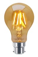 Retro Vintage LED 4w Edison Style Filament Bulb Smoked Gold Glass A60 B22 Bayonet