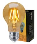 Retro Vintage LED 4w Edison Style Filament Bulb Smoked Gold Glass A60 E27 Edison Screw