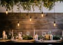 Retro Vintage LED 4w Candle Edison Style Filament Bulb Smoked Gold Glass B22 Bayonet Cap 