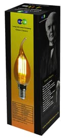Retro Vintage LED 4w Candle Bulb Smoked Gold Glass E14 Small Edison Screw