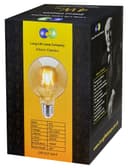 Retro Vintage LED 4w Globe Edison Style Filament Bulb Smoked Gold Glass G95 E27 Edison Screw