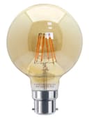 Retro Vintage LED 6w DIMMABLE Globe Smoked Gold Glass G95 B22 
