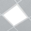 40w White Body LED Ceiling Panel Light 600 x 600 Flat 6500K