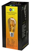 Retro Vintage LED 4w Squirrel Cage Bulb Smoked Gold Glass ST58 B22 Bayonet