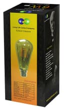Retro Vintage LED 6w Dimmable Squirrel Cage Bulb Smoked Gold Glass ST58 B22