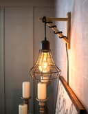 Retro Vintage LED 6w Dimmable Squirrel Cage Bulb Smoked Gold Glass ST58 E27