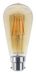 Retro Vintage LED 4w Squirrel Cage Bulb Smoked Gold Glass ST58 B22 Bayonet