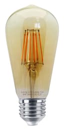 Retro Vintage LED 6w Dimmable Squirrel Cage Bulb Smoked Gold Glass ST58 E27