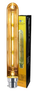 Retro Vintage LED 4w Test Tube Edison Style Filament Bulb Smoked Gold Glass T30 B22