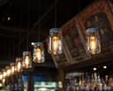 4w LED Vintage Spiral Filament Bulb Smoked Gold Glass B22 Teardrop T45