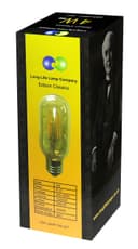 Retro Vintage LED 4W Edison Style Filament Tube Bulb Smoked Gold Glass T45 E27