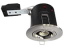 Brush Chrome Adjustable Fire Rated Downlight