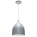 Contemporary Grey Ceiling Pendant Light Shade Fine Metal 