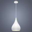 Modern Ceiling Pendant Droplet Light Shade White Finish Fine Metal