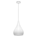 Modern Ceiling Pendant Droplet Light Shade White Finish Fine Metal