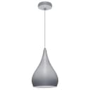 Modern Ceiling Pendant Droplet Light Shade Grey Finish Fine Metal 