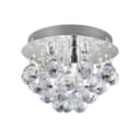 Modern Small Round Chandelier Reflective Base 
