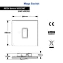 Light Switch 1 Gang 2 Way Gloss Brushed Chrome Wall Switch N302DME