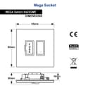 Metal Polish Black Nickel 13A Switched Fused Spur Connection Unit Screwless Plate Finish N422GME