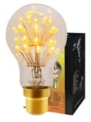 2w Vintage LED Light Bulb B22 Clear Glass Tree Filament A60