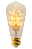 2w Vintage LED Squirrel Cage Light Bulb E27 Clear Glass Tree Filament ST58