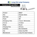 Emergency LED Downlight Recessed Ceiling Light 3w Non Maintained 3 Hour Battery Pack EML07