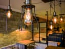 4w Amber LED Vintage Filament Light Bulb B22 Clear Glass ST58