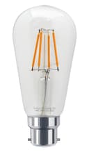 4w Amber LED Vintage Filament Light Bulb B22 Clear Glass ST58